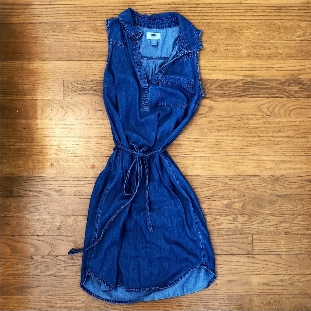 Sleeveless Denim Dress